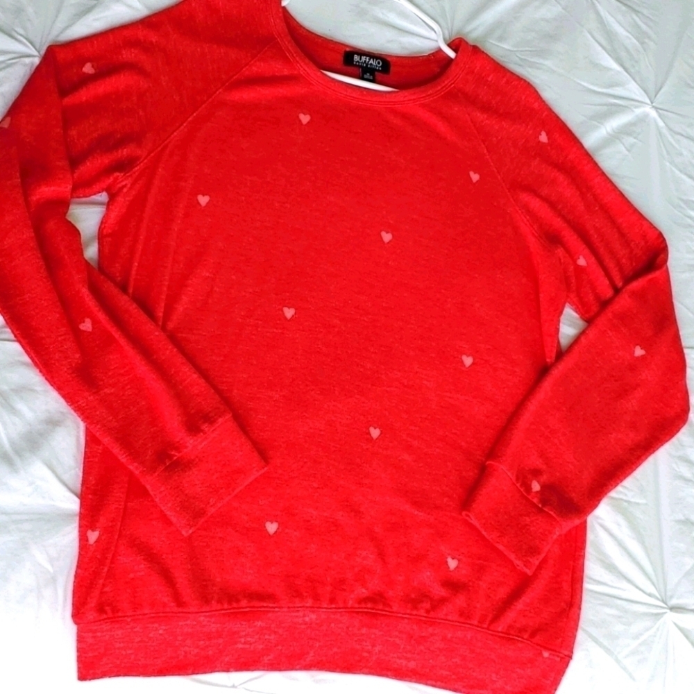 Buffalo David Bitton red Valentine sweater​​​​​​​